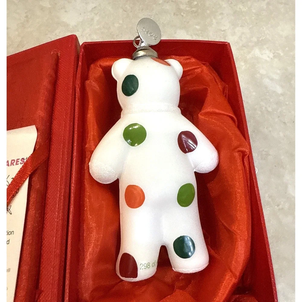 Garnet Hill HSN‎ Cares St Jude's Swarovski Crystal Bear Ornament 298/400 Box